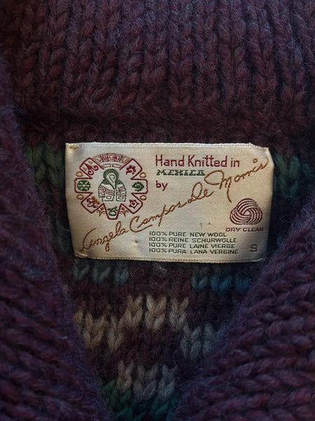 1980's Geo Chunky Wool Cardigan