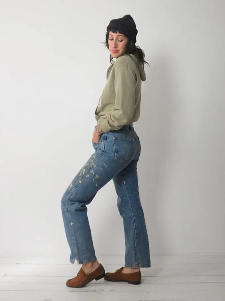 80's Painted Rustler Jeans 31x30