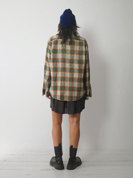 1970's Soft Faded Plaid Flannel