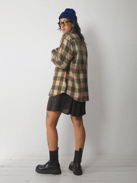 1970's Soft Faded Plaid Flannel
