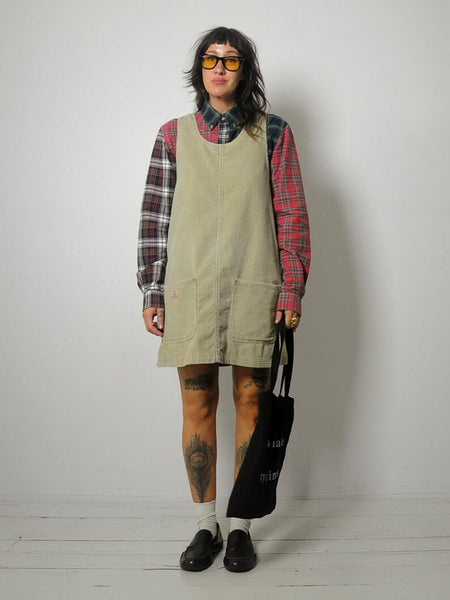 90's Corduroy Jumper Dress