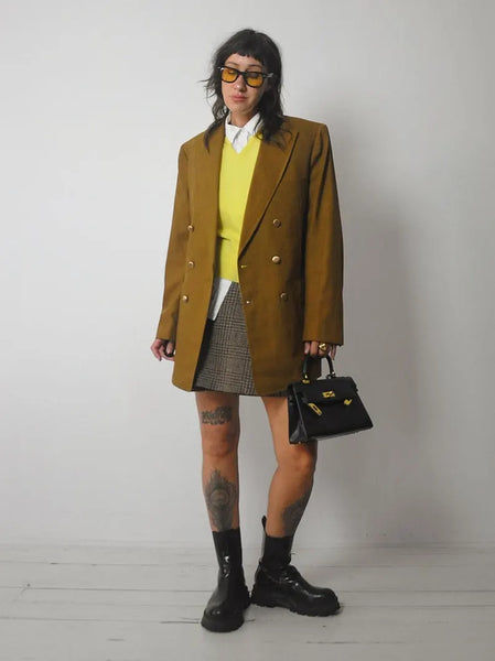 1960's Ochre Woven Blazer