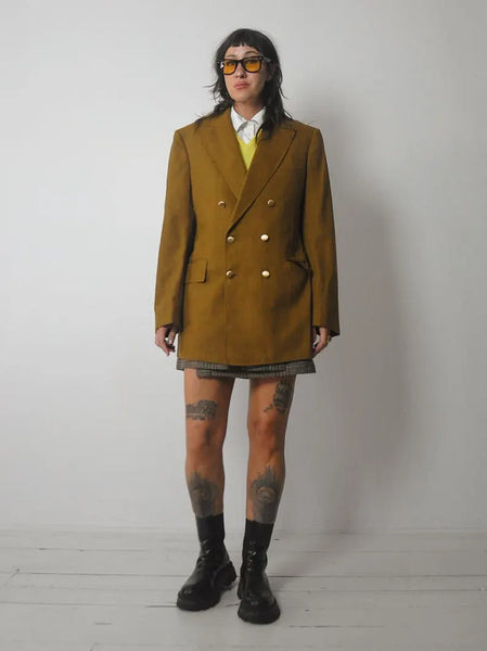 1960's Ochre Woven Blazer
