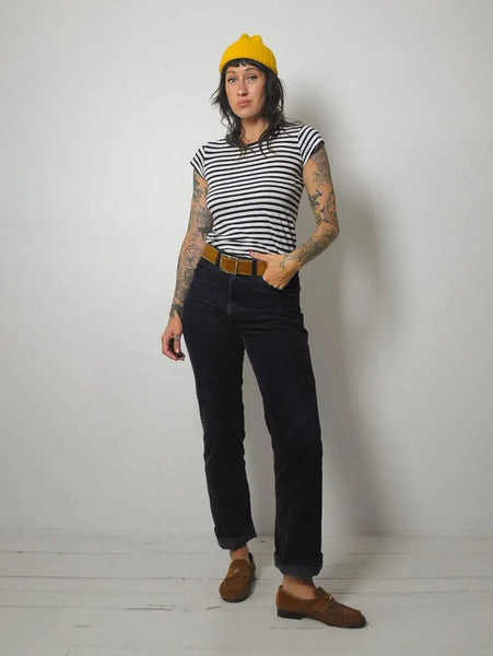 1970's Gap Navy Corduroy Jeans 30x30