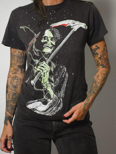 80's Grim Reaper Glow in the Dark Tee