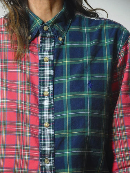 Patchwork Plaid Ralph Lauren Unisex Shirt