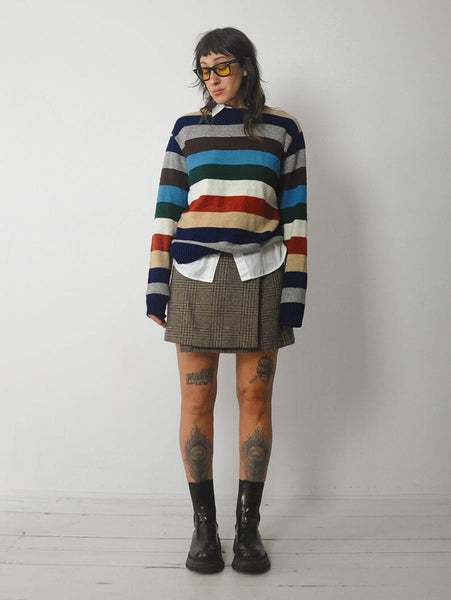 1980's Striped Wool Sweater
