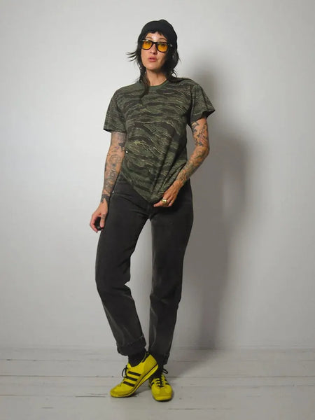 80's Thin Tiger Stripe Camo Tee