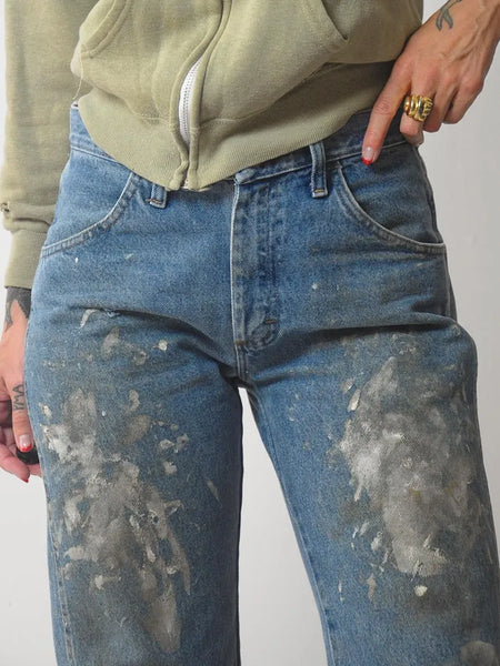 80's Painted Rustler Jeans 31x30