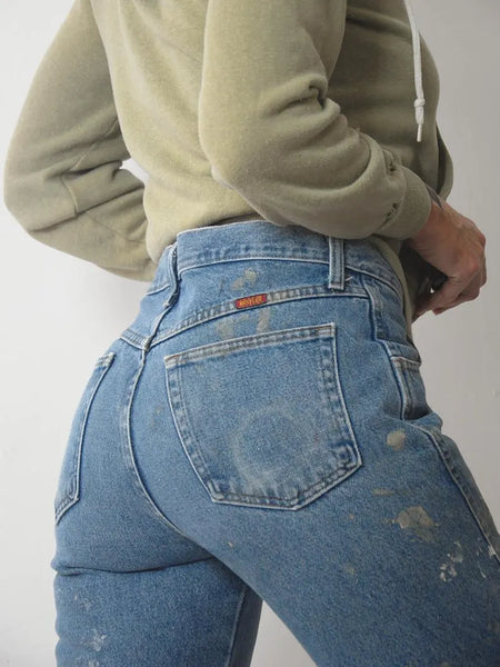 80's Painted Rustler Jeans 31x30