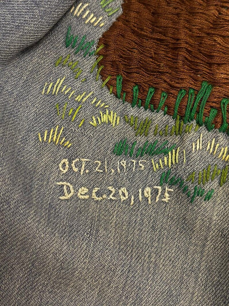 1970's Checker Embroidered Denim Shirt
