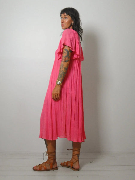 Pink Grecian Gauze Tent Dress