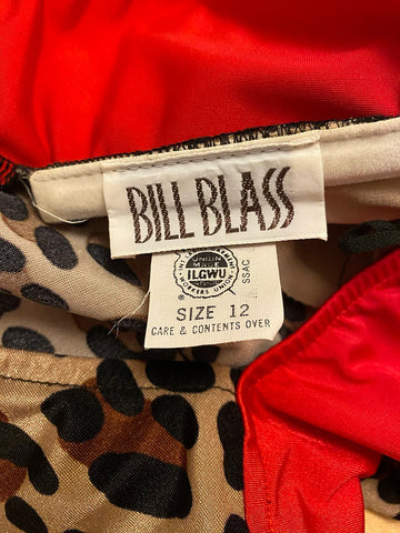 1980's Bill Blass Leopard Swimsuit