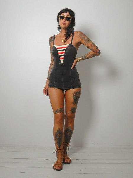 1940's Knit One Piece Swim