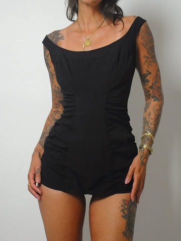 1950's Sea Stars Ruched Swimsuit