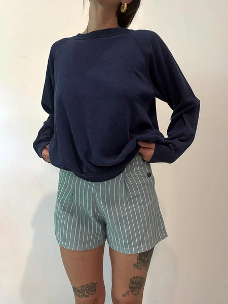 80's Blank Navy Crewneck