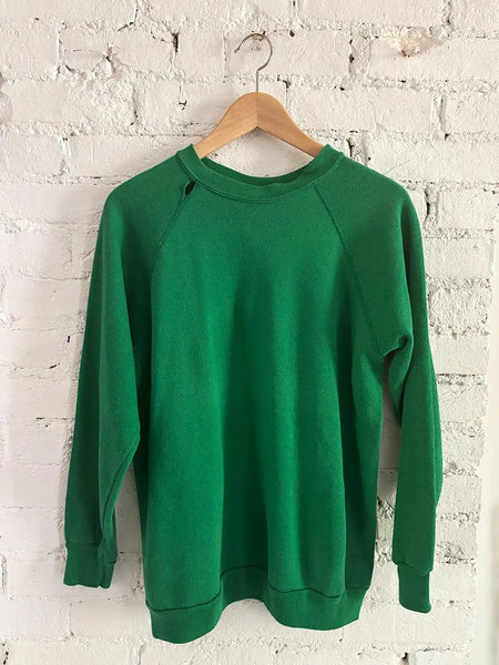 80's Blank Kelly Green Sweatshirt