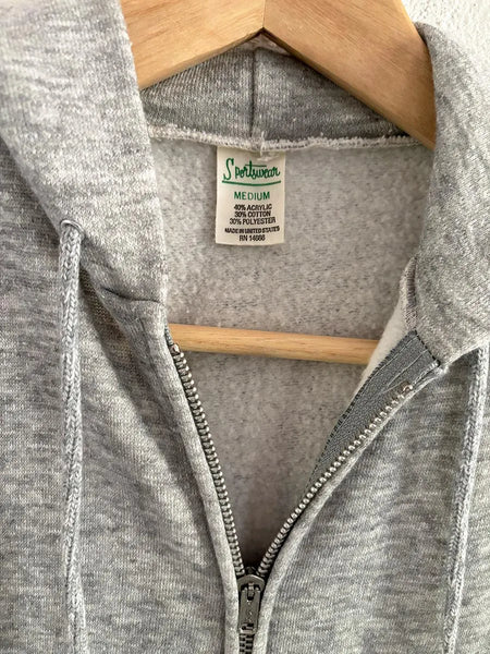 80's Heathered Cutoff Hoodie