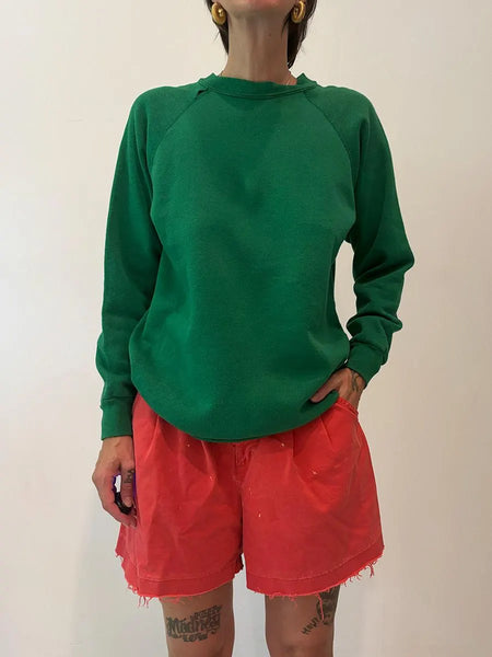 80's Blank Kelly Green Sweatshirt