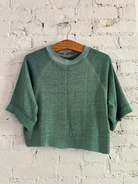 70's Faded Sage Green Sweatshirt