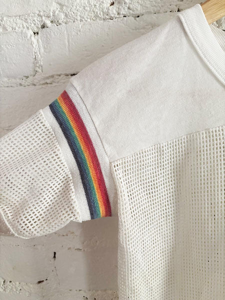 1985 Rainbow Mesh Shirt