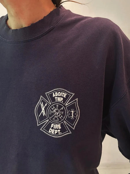 80's Navy Firefighter Crewneck