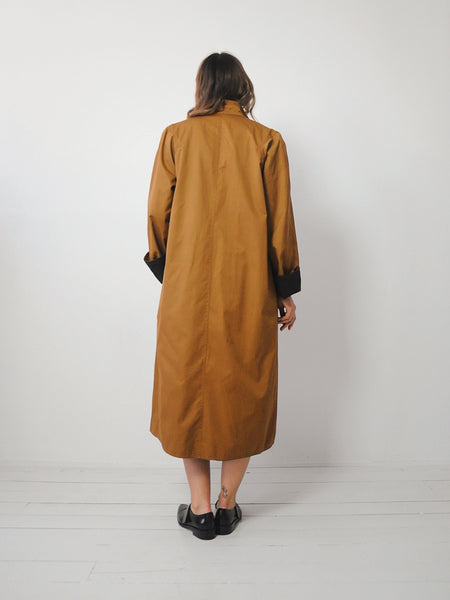Black & Tan Reversible Trench Coat