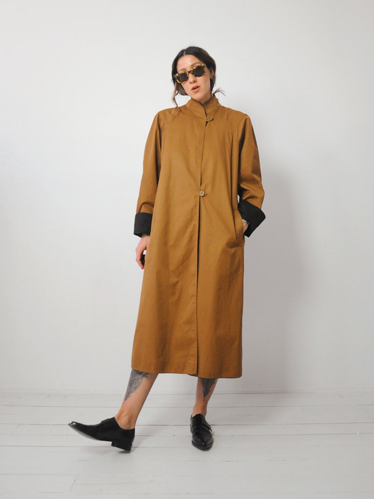 Black & Tan Reversible Trench Coat – NOIROHIO VINTAGE