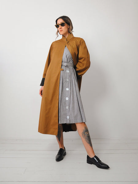 Black & Tan Reversible Trench Coat