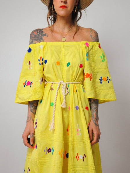 70's Orla Embroidered Dress