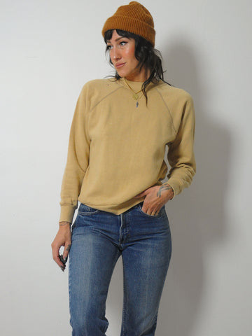 1980's Tan Soft & Faded Sweatshirt