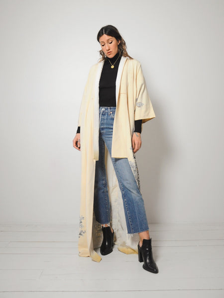50's Botanical Japanese Kimono