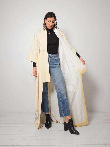 50's Botanical Japanese Kimono
