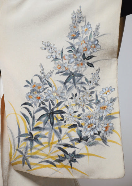 50's Botanical Japanese Kimono