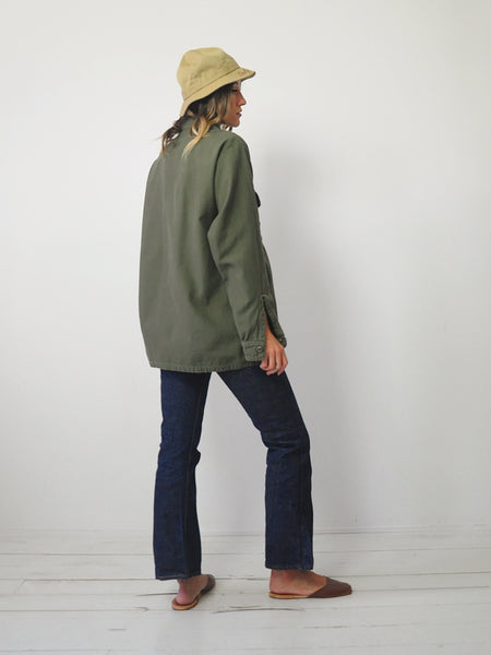 1970's Olive OG107 Military Shirt