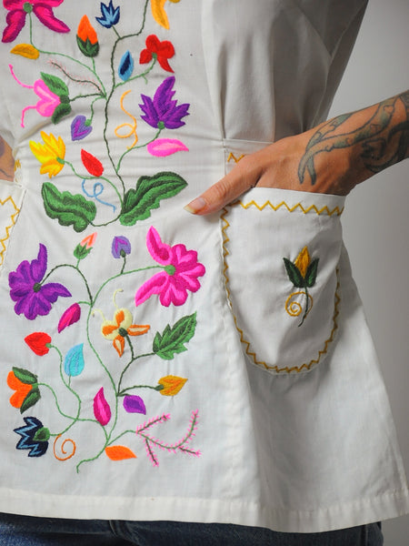 1970's Embroidered Floral Tunic