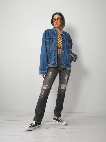 Gucci Tiger Patched Jean Jacket
