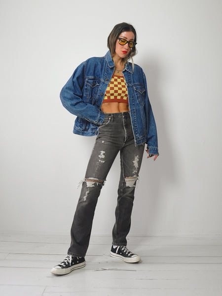 Gucci Tiger Patched Jean Jacket