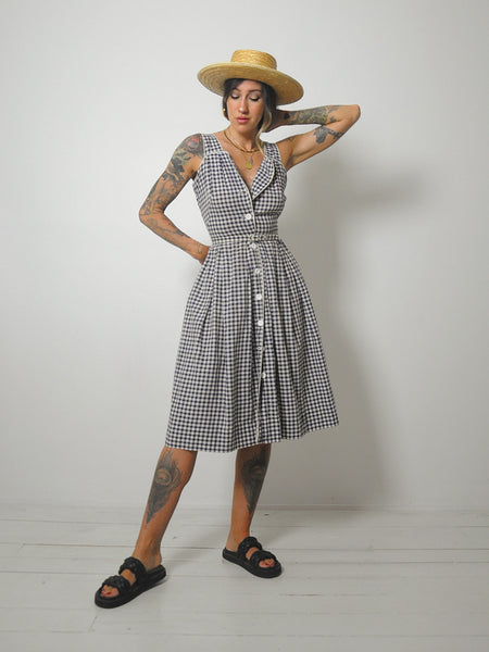 1950's Ciao Gingham Sundress