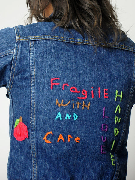 1970's Handle with Care Jean Jacket