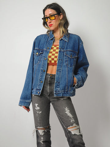 Gucci Tiger Patched Jean Jacket