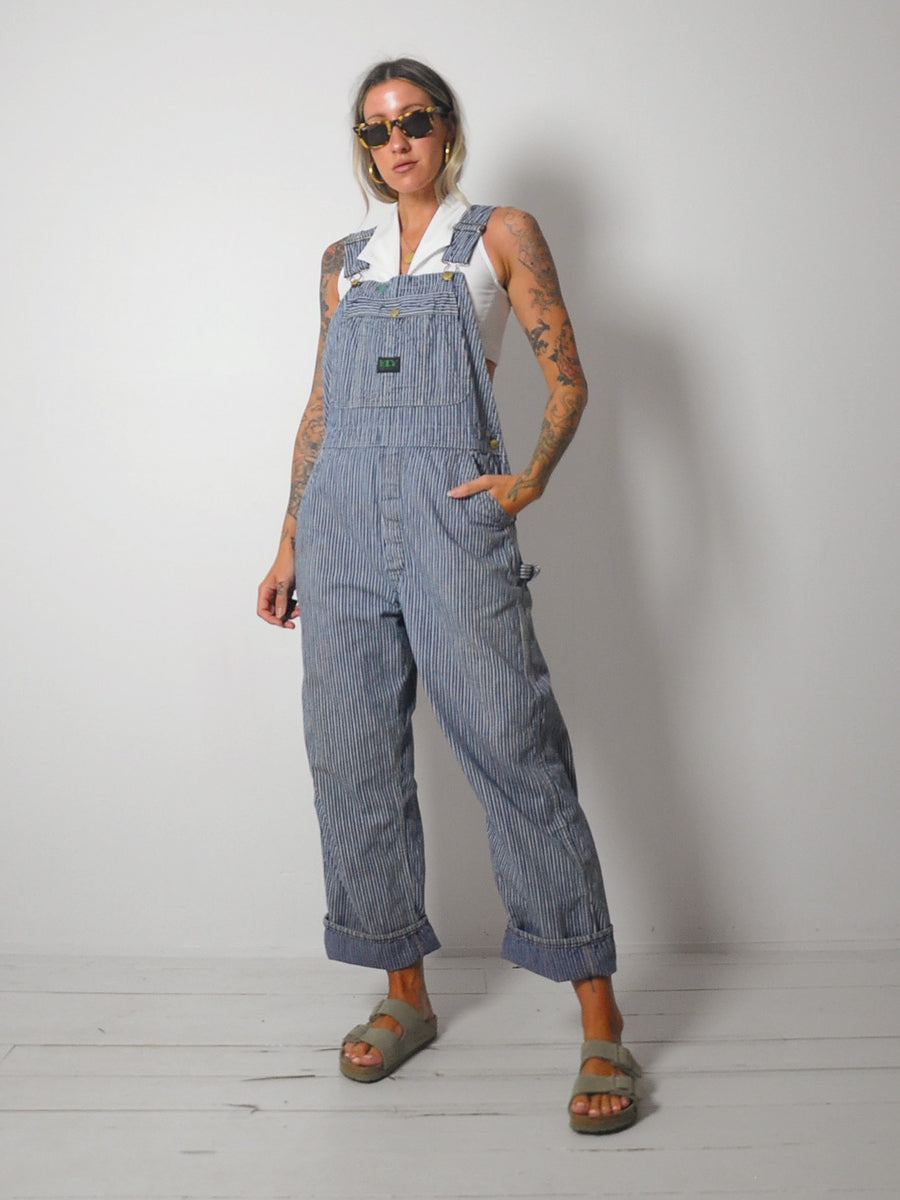 1960's Selvedge Hickory Stripe Overalls