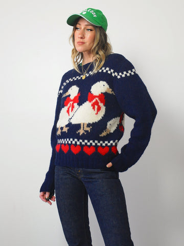 Woolrich Checkered Goose Sweater