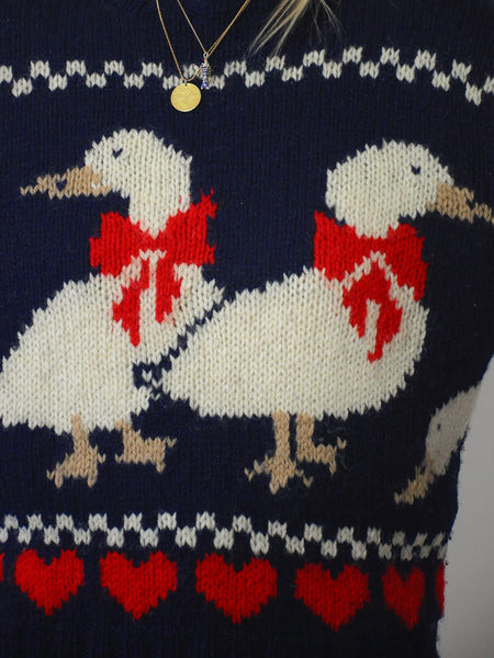 Woolrich Checkered Goose Sweater