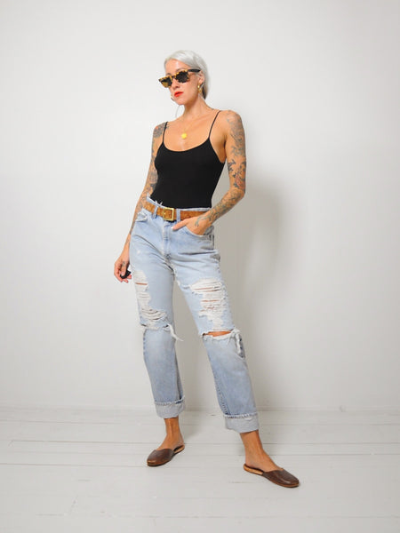 Levis 505 Ripped Jeans 32x29
