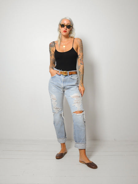 Levis 505 Ripped Jeans 32x29