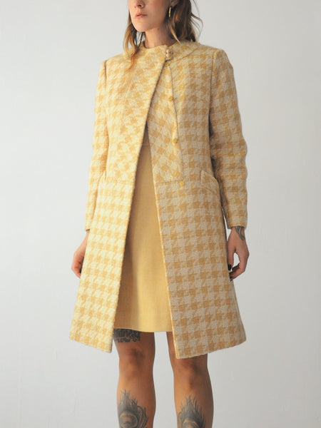 60's Houndstooth Wool Set