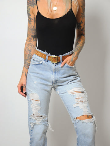 Levis 505 Ripped Jeans 32x29