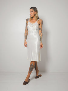 40's Satin Bias Cut Slip