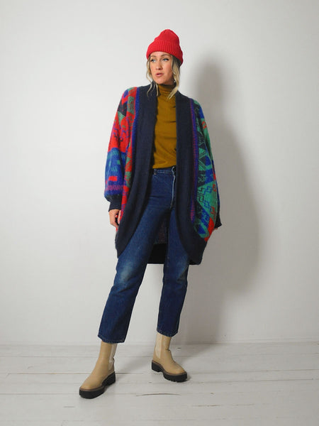 Mohair Cocoon Cardigan Sweater